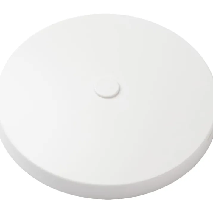 ABB lampeudtag med afdækning, Ø9,7 cm, hvid