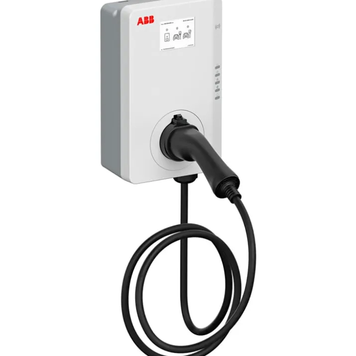 ABB TAC-W22-G5-RD-MC-0 ladeboks, RFID, display, ladekabel, 22kW, 32A