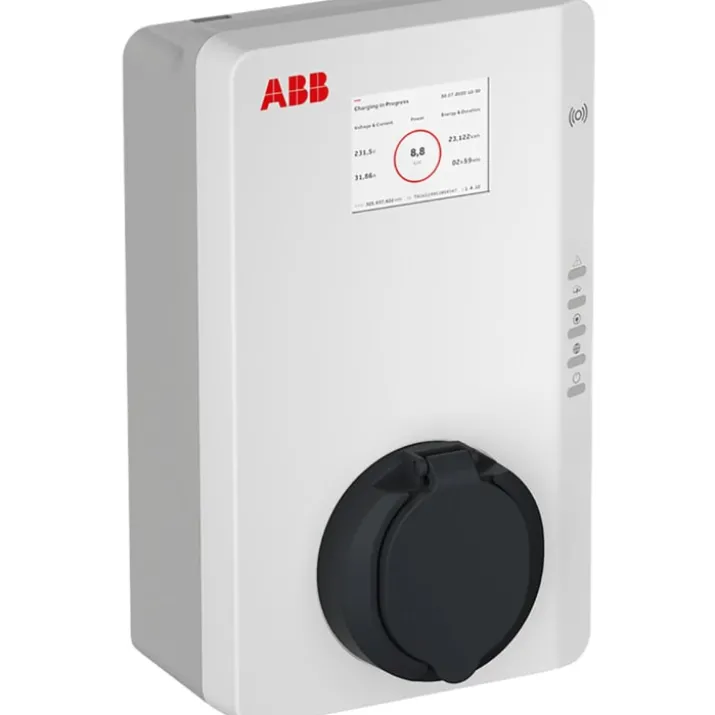 ABB TAC-W22-S-RD-MC-0 ladeboks, RFID, display, 22kW, 32A