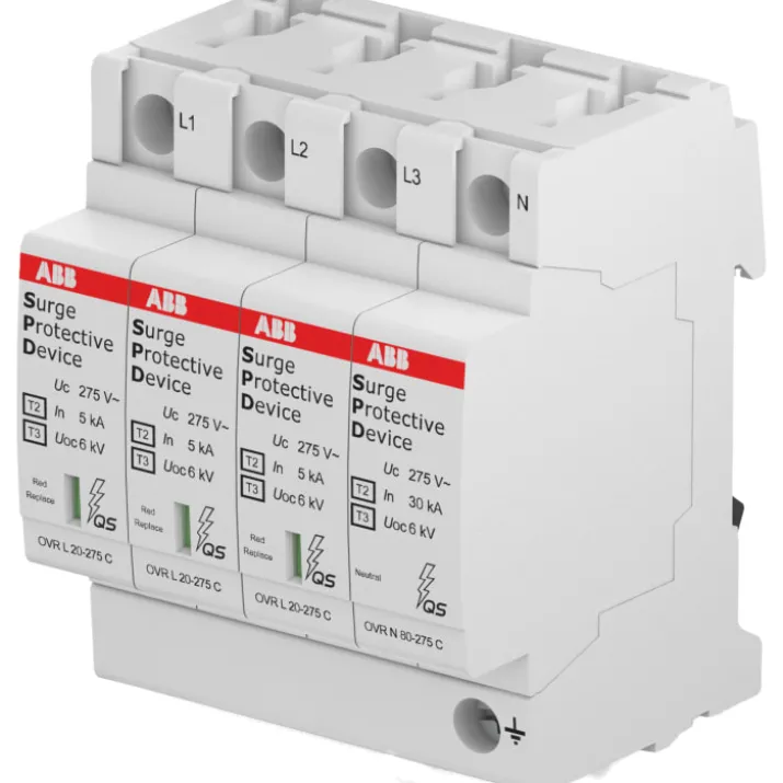 ABB transientbeskyttelse T2+3, 3P+N, 20kA