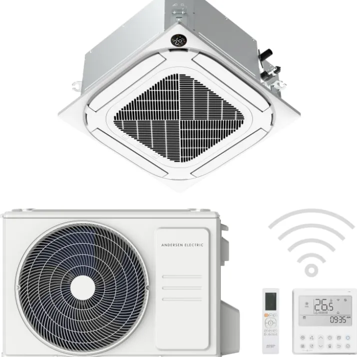 Andersen Electric Ceiling Cassette 35 luft til luft varmepumpesæt, 4,34 kW