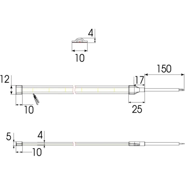 Ansell Lighting C-Cell LED strip, farvet lys, 10 meter