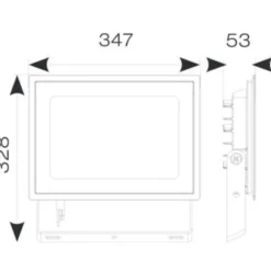 Ansell Lighting Eden projektør, 150W, 4000K