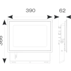 Ansell Lighting Eden projektør, 200W, 4000K