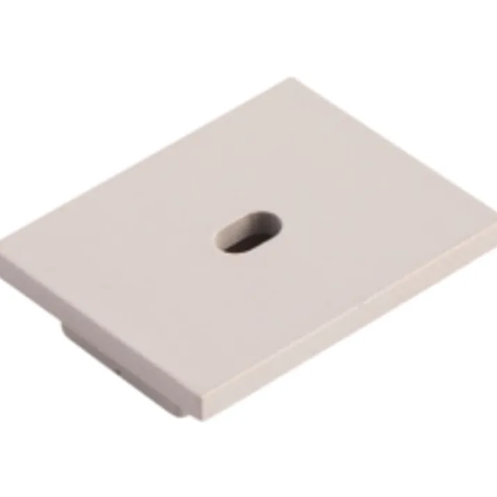 Ansell Lighting endestykke med hul, 26x21,3 mm, aluminium