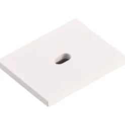Ansell Lighting endestykke med hul, 26x21,3 mm, hvid