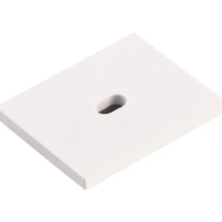 Ansell Lighting endestykke med hul, 26x21,3 mm, hvid