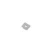 Ansell Lighting endestykke, med hul, 13x15,9 mm, aluminium