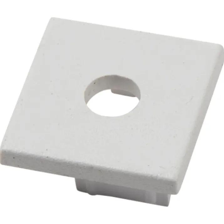 Ansell Lighting endestykke, med hul, 15x56,2 mm, hvid