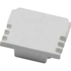 Ansell Lighting endestykke, uden hul, 13x15,9 mm, hvid
