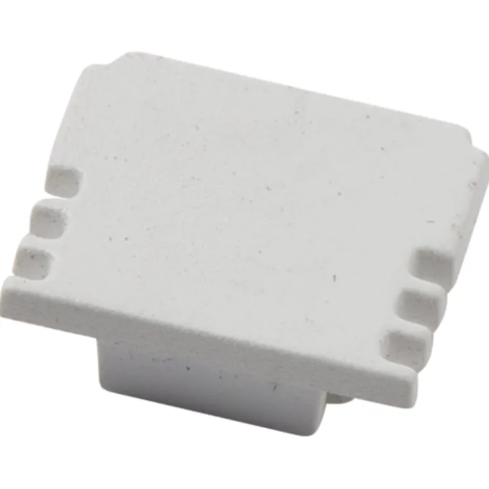 Ansell Lighting endestykke, uden hul, 13x15,9 mm, hvid