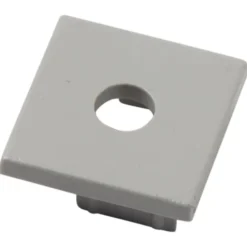 Ansell Lighting endestykke, uden hul, 26,5x46,5 mm, aluminium