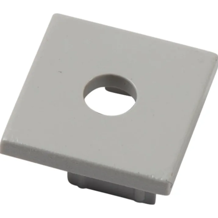Ansell Lighting endestykke, uden hul, 26,5x46,5 mm, aluminium