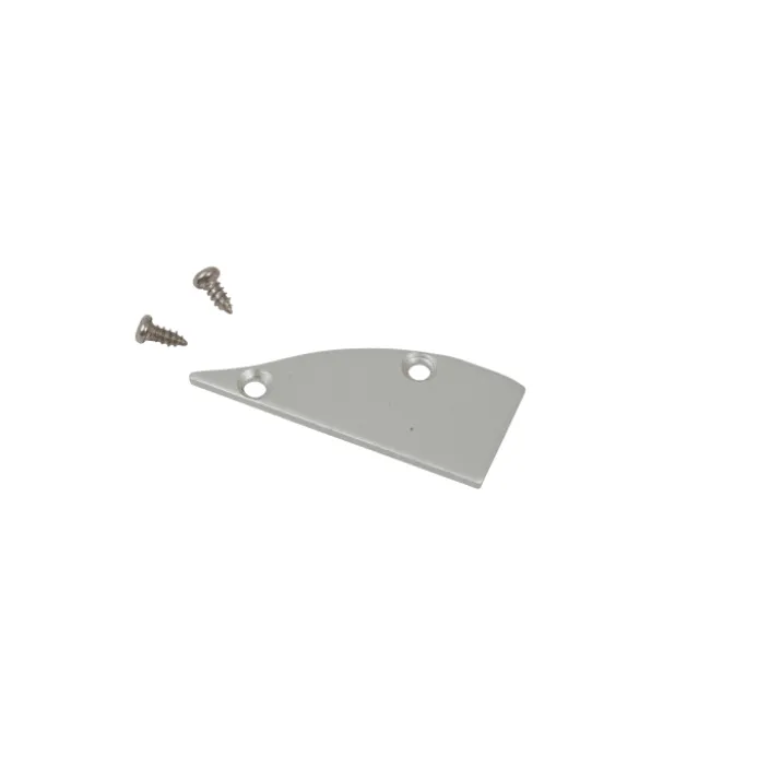 Ansell Lighting endestykke, uden hul, 8x17,1 mm, aluminium