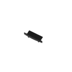 Ansell Lighting endestykke, uden hul, 9,7x30,6 mm, sort