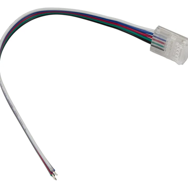 Ansell Lighting RGBW tilslutningsstykke til LED strip, med kabel, 12 mm