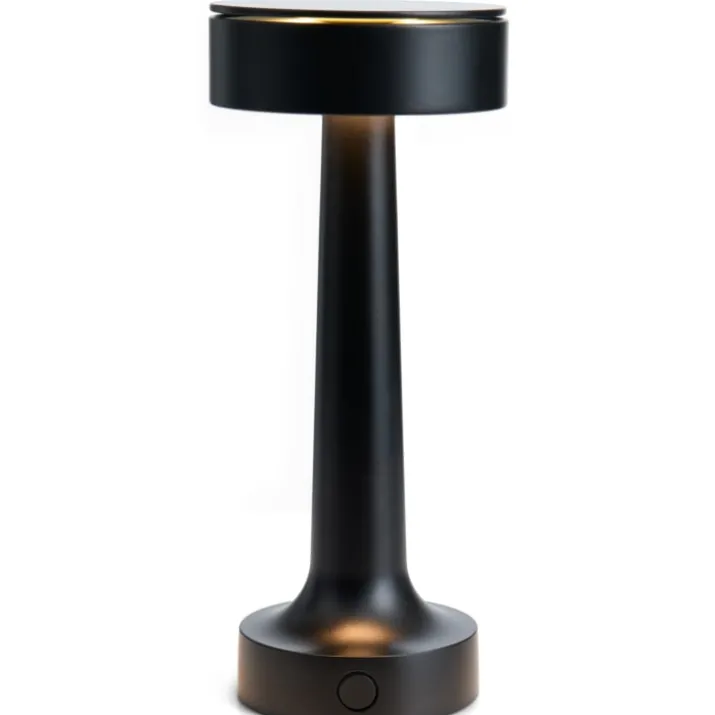 Antidark Buddy genopladelig bordlampe, sort