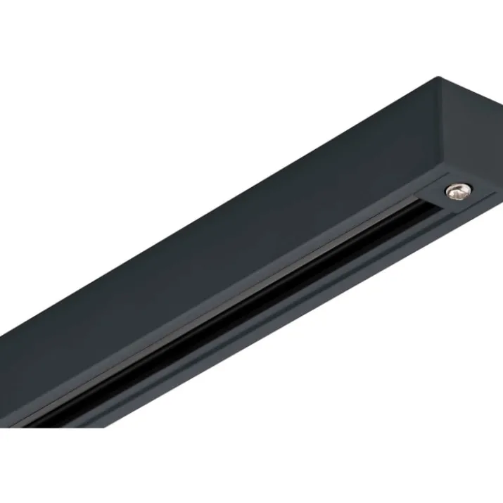 Antidark Designline 1F strømskinne, 1,9 meter, sort