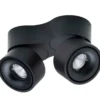 Antidark Easy Double spotlampe, sideudgang, sort