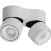 Antidark Easy Mini Double spotlampe, sideudgang, hvid