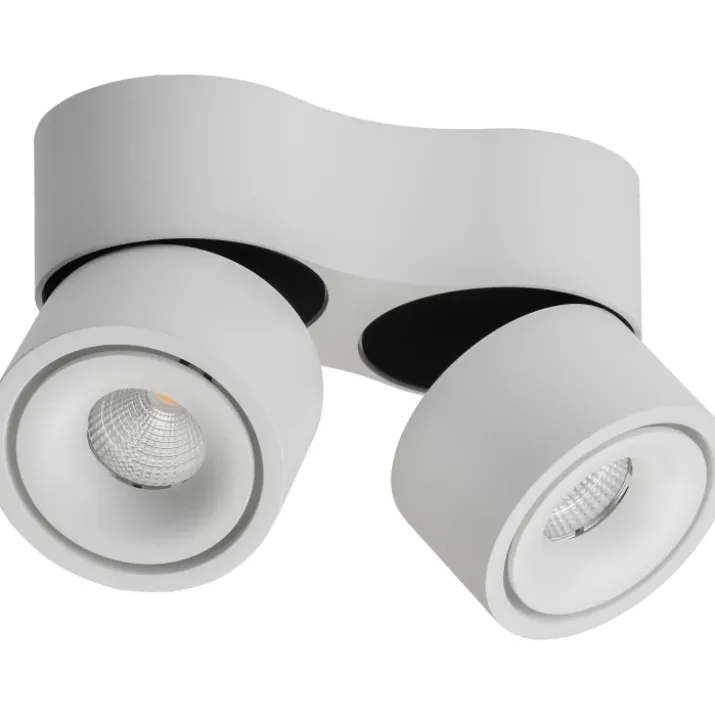Antidark Easy Mini Double spotlampe, sideudgang, hvid