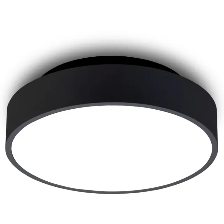 Antidark Luna plafond, Ø26 cm, sort