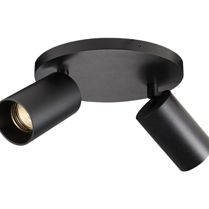 Antidark SpotOn Circle spotlampe, sort