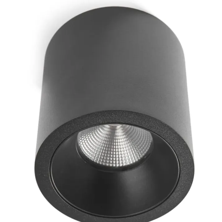 Antidark Tube påbygningsspot, sort