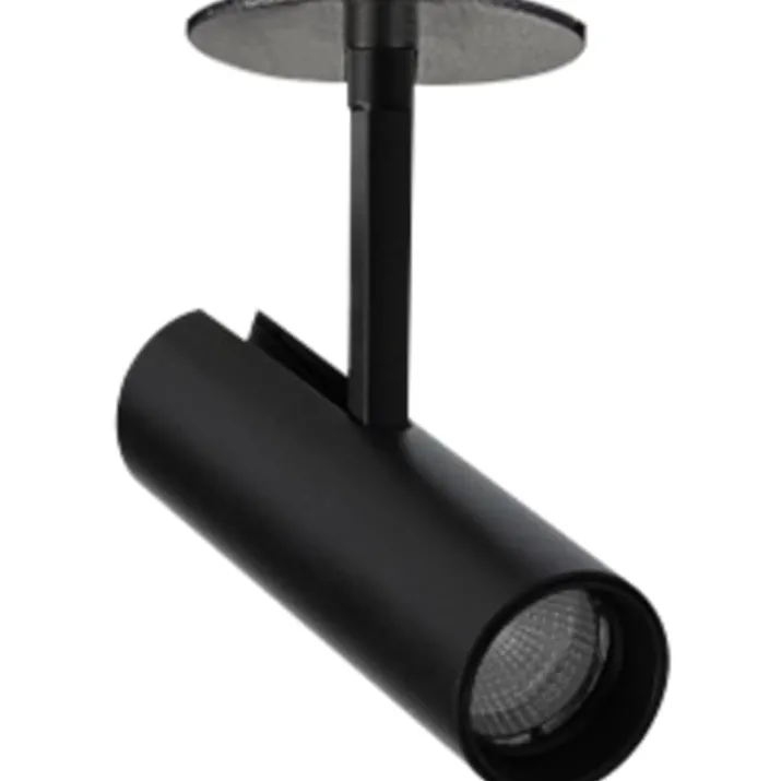 Antidark Tube Slim indbygningsspot, sort