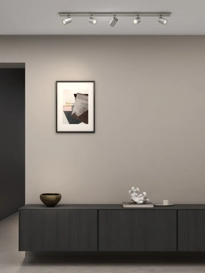 Astro Ascoli Five spotlampe, 5 spots, krom
