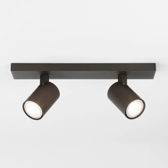Astro Ascoli Twin spotlampe, 2 spots, bronze