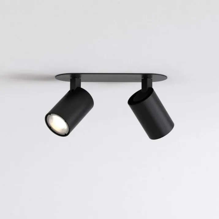Astro Ascoli Twin spotlampe, 2 spots, sort