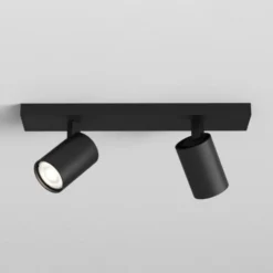 Astro Ascoli Twin spotlampe, 2 spots, sort