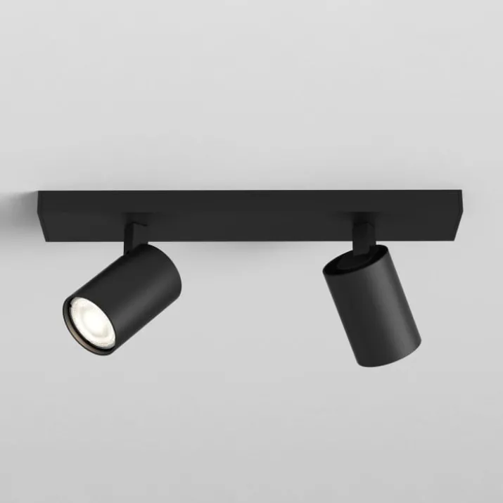 Astro Ascoli Twin spotlampe, 2 spots, sort