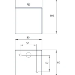 Astro Cube spejllampe