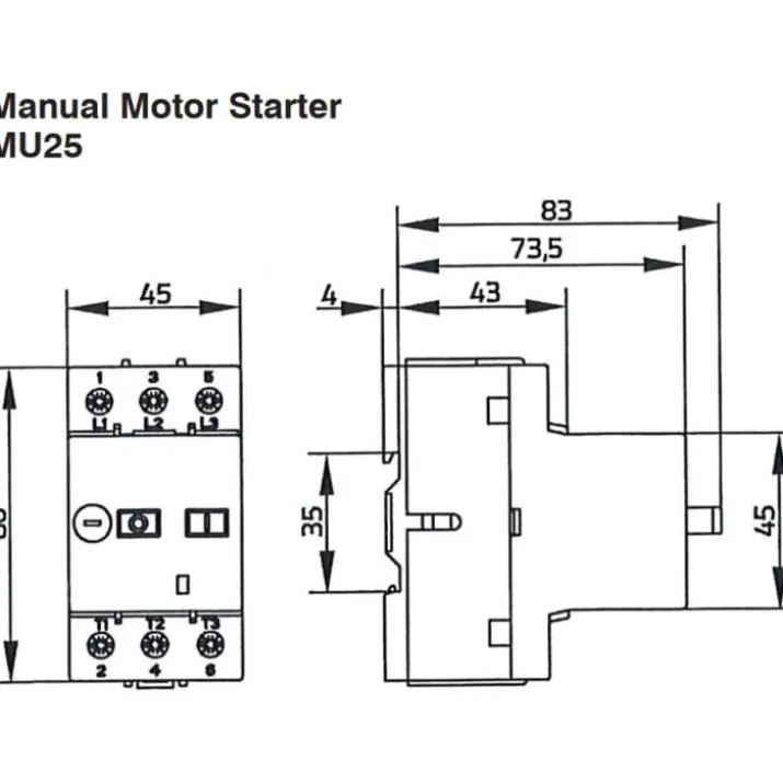 B&J MU25 motorværn, 1,6-2,5 A