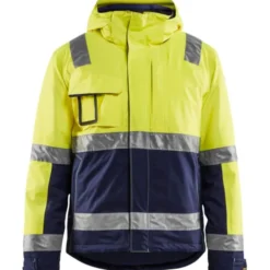 Blåkläder Workwear Hi-Vis vinterjakke, hi-vis gul/marine, str. 3XL