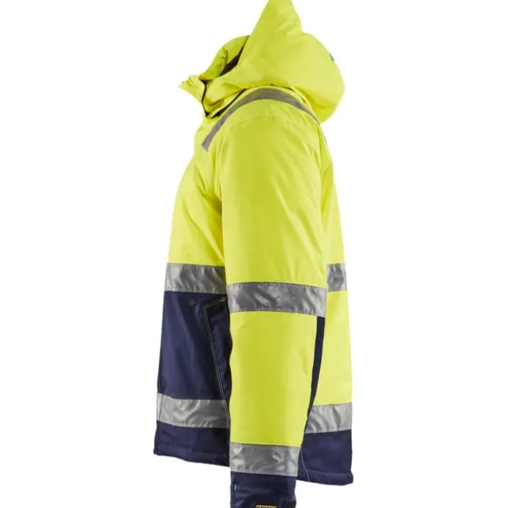 Blåkläder Workwear Hi-Vis vinterjakke, hi-vis gul/marine, str. 4XL