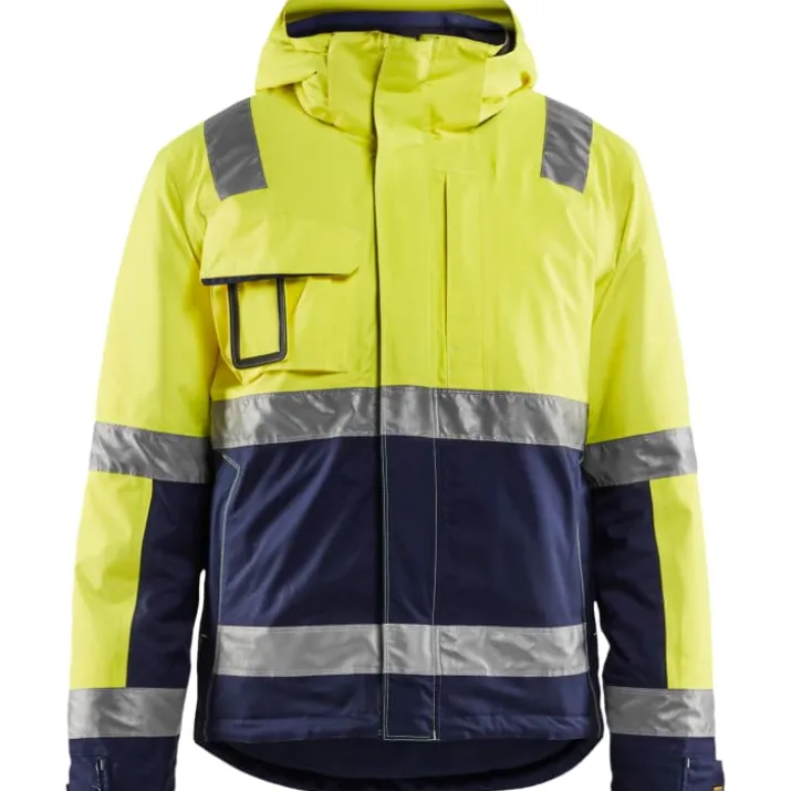 Blåkläder Workwear Hi-Vis vinterjakke, hi-vis gul/marine, str. S