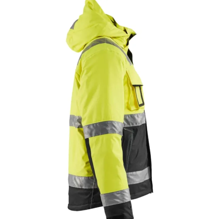 Blåkläder Workwear Hi-Vis vinterjakke, hi-vis gul/sort, str. 6XL