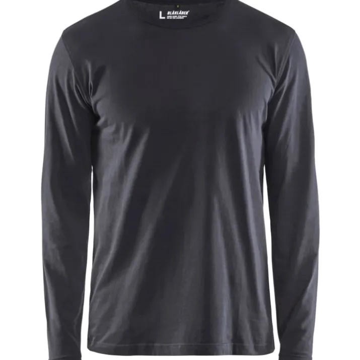 Blåkläder Workwear 35001 langærmet t-shirt, grå, str. XL