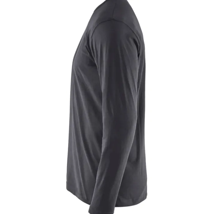 Blåkläder Workwear 35001 langærmet t-shirt, grå, str. XL