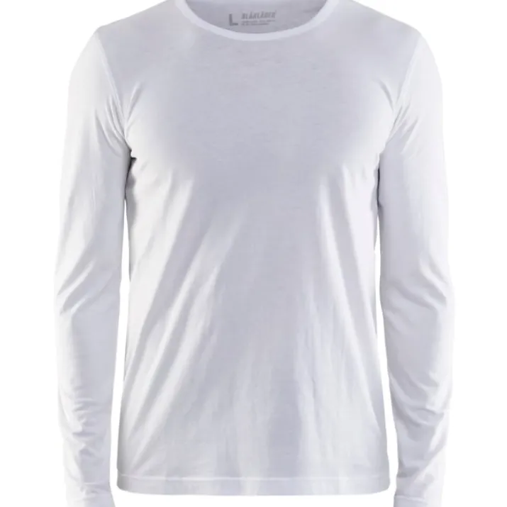 Blåkläder Workwear 35001 langærmet t-shirt, hvid, str. 2XL