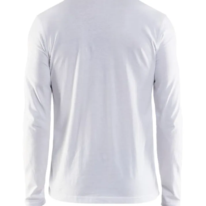 Blåkläder Workwear 35001 langærmet t-shirt, hvid, str. 2XL