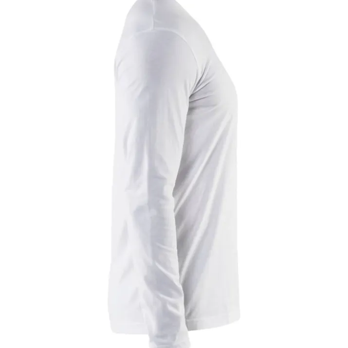 Blåkläder Workwear 35001 langærmet t-shirt, hvid, str. 2XL