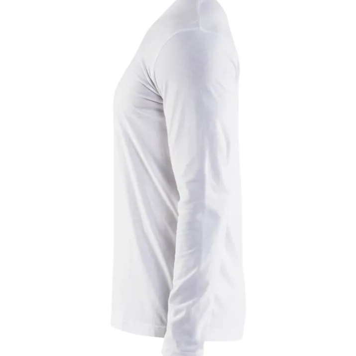 Blåkläder Workwear 35001 langærmet t-shirt, hvid, str. 2XL