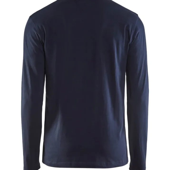 Blåkläder Workwear 35001 langærmet t-shirt, mørk marineblå, str. 4XL