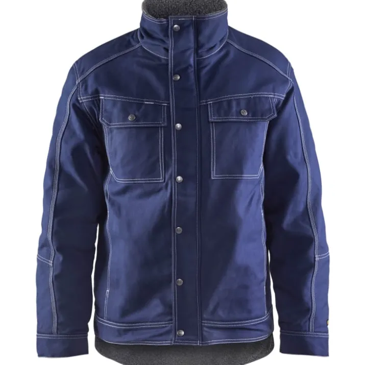 Blåkläder Workwear 4815 vinterjakke i bomuld, marineblå, str. 2XL