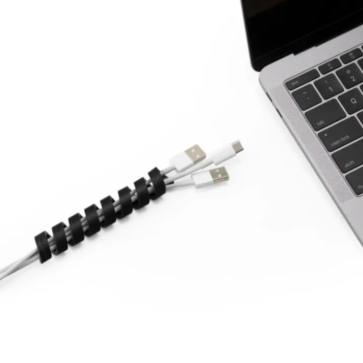 Bluelounge Cablecoil kabelbekytter, sort - 4 stk