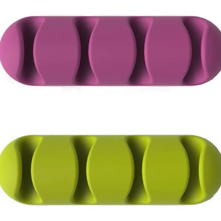 Bluelounge Cabledrop kabelholder, pink/turkis - 2 stk